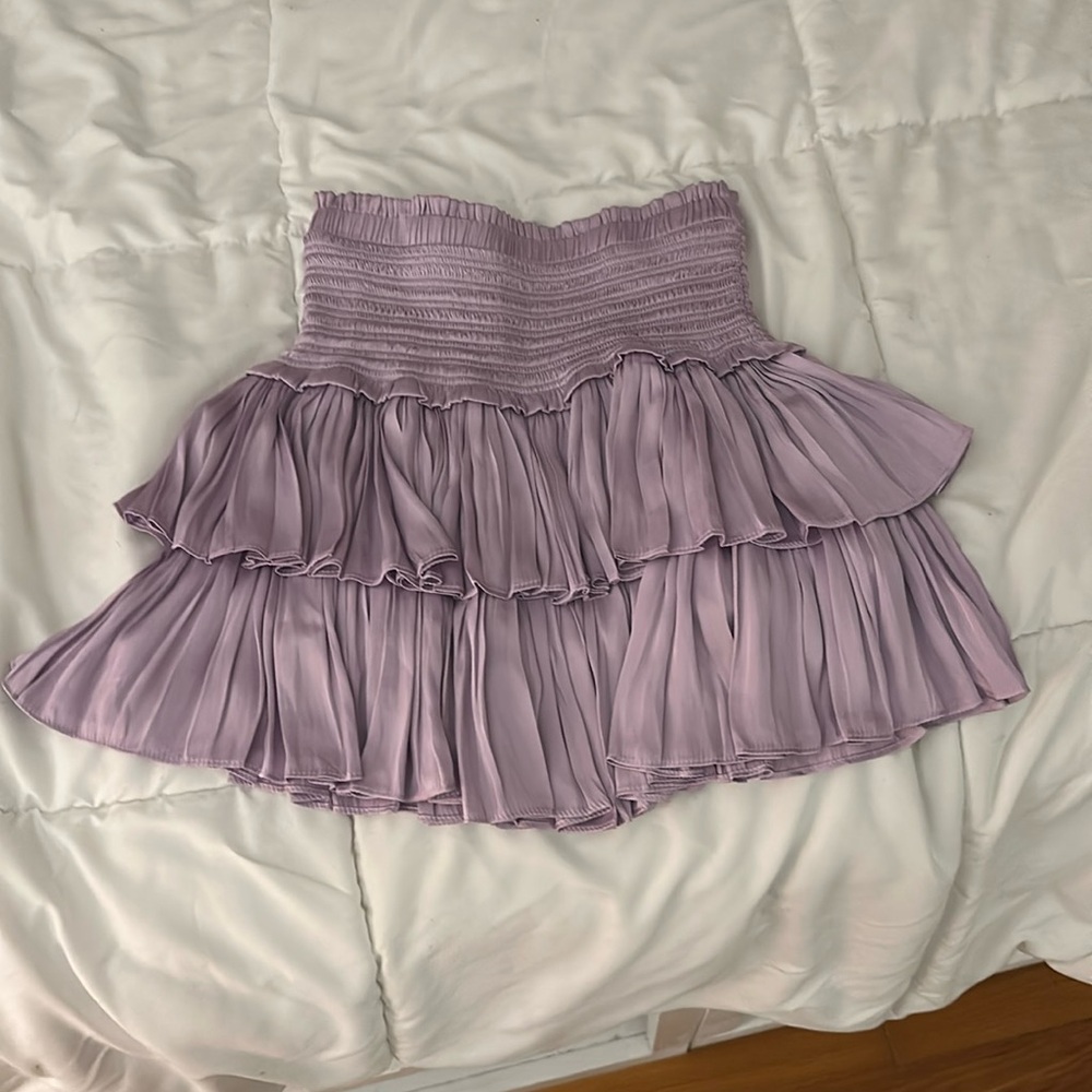 Blink Boutique Purple Pleated Skirt